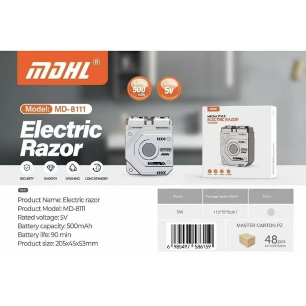 mdhl mecha style electric razor (md 8111)