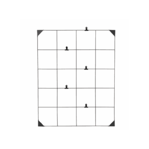 memo board with clips black 60x75 cm (304.373.78)
