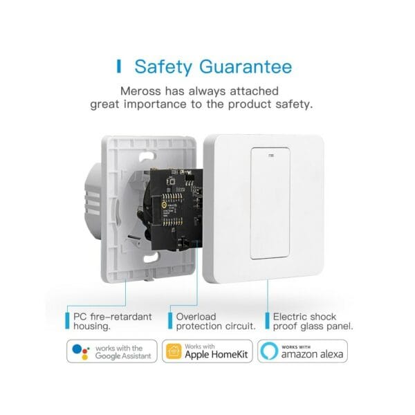 meross smart one way light switch mss510xhk(eu)