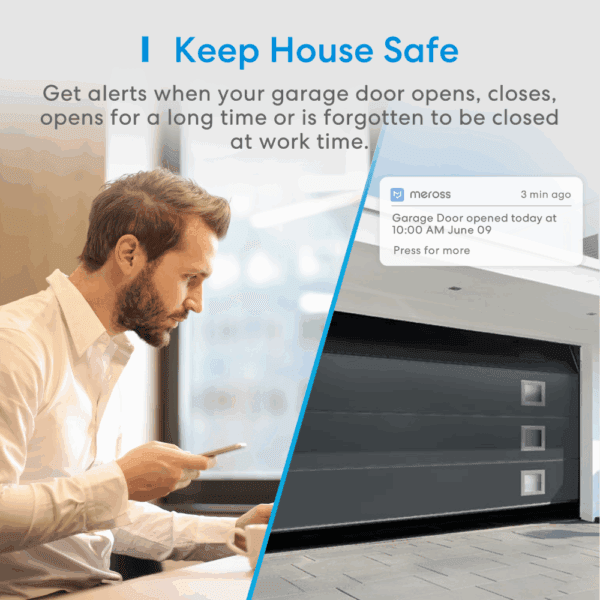 meross smart wi fi garage door opener msg100hk(uk)