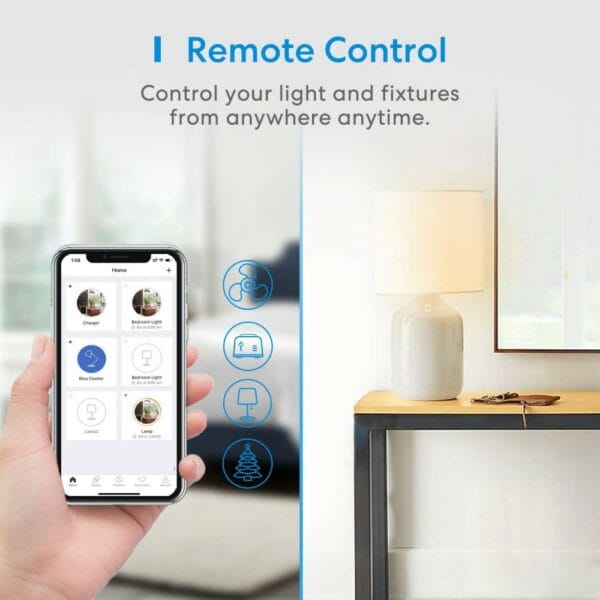 meross smart wi fi plug mini, support apple homekit, siri, amazon alexa, echo, google assistant mss110hk(uk)