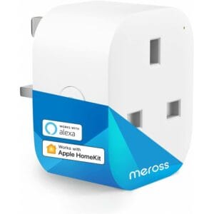 meross smart wi fi plug mini, support apple homekit, siri, amazon alexa, echo, google assistant mss110hk(uk)