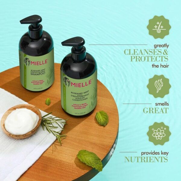 mielle's rosemary mint strengthening shampoo 355ml