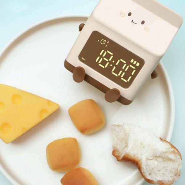 milk carton alarm clock (random colours)
