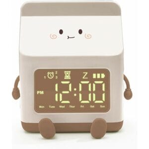 milk carton alarm clock (random colours)