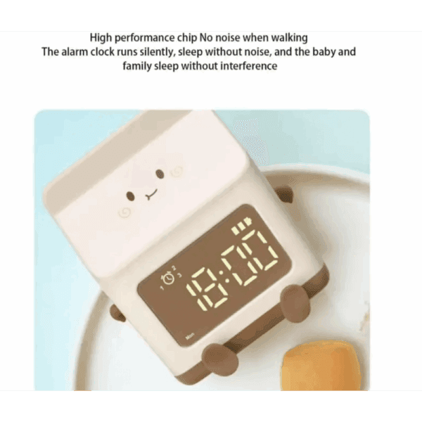 milk carton alarm clock (random colours)