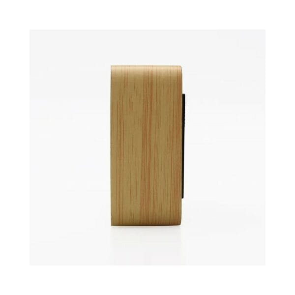 modern square led wooden alarm clock