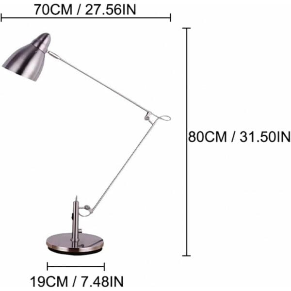 modern style adjustable led desk lamp (silver)