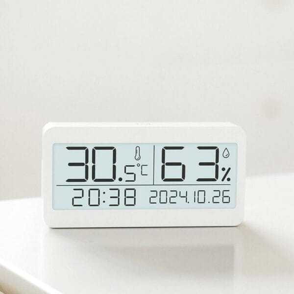 modern temperature and humidity alarm digital clock