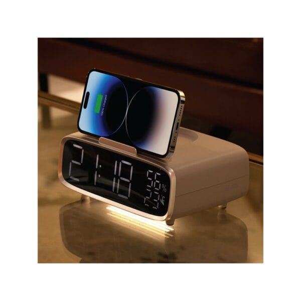 momax q.clock5 digital clock wireless charging (qc5w)
