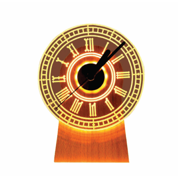 new exotic clock with charging small table lamp (20490500875)