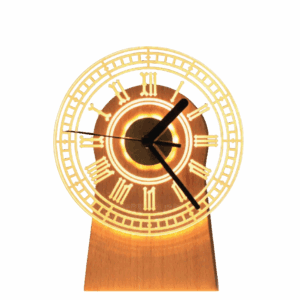 new exotic clock with charging small table lamp (20490500875)