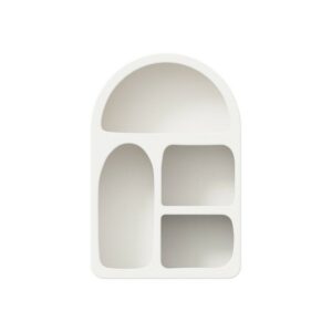 nordic wall mounted geometric arched shelf