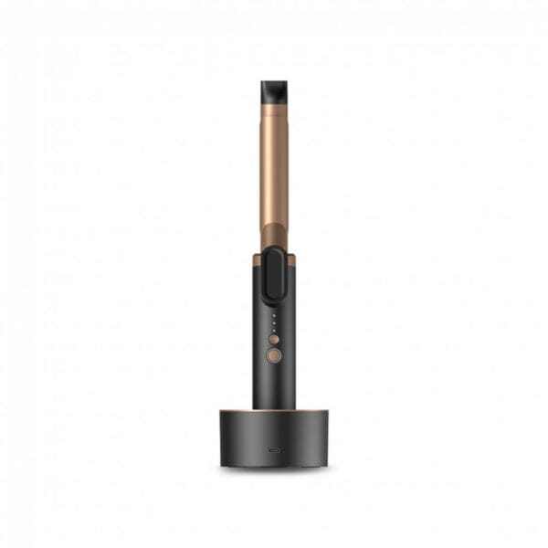porodo lifestyle wireless rechargeable hair curler black