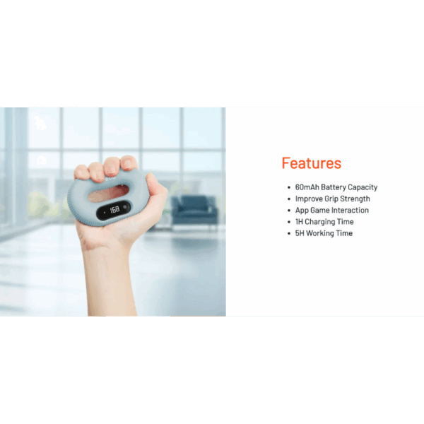 porodo smart hand grip (pd shgrp bu)