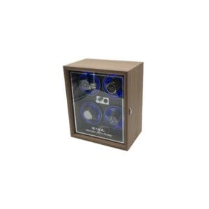 quadruple watch winder with led light black