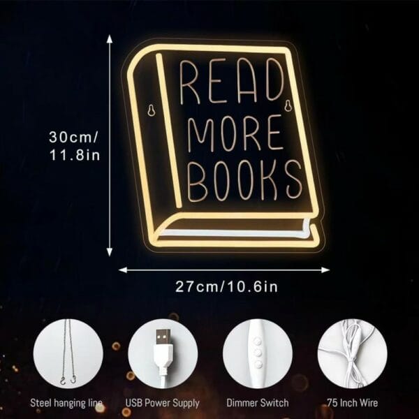 read more books neon