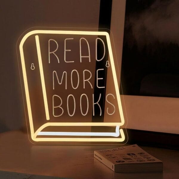 read more books neon