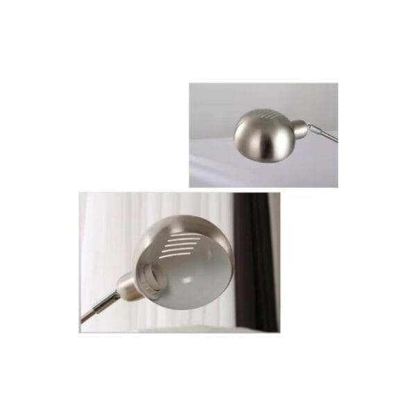 retro adjustable led desk lamp (silver)