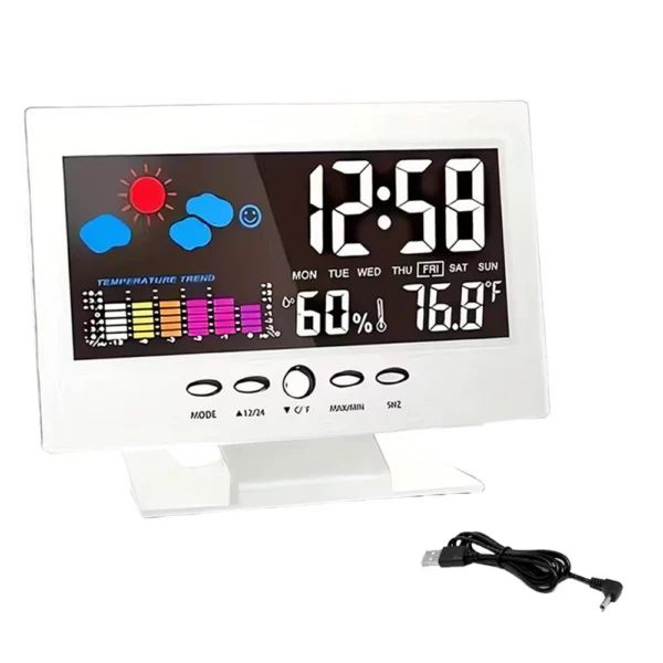 digital clock weather forecast perpetual calendar model:8082t