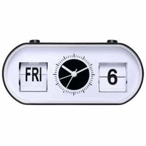 european style page turning alarm clock