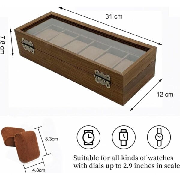 saike wooden watch display box