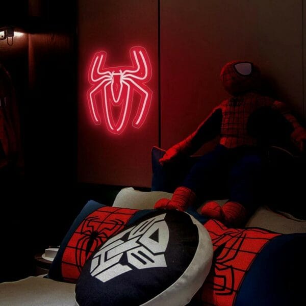spider man room decor neon sign (101227081)
