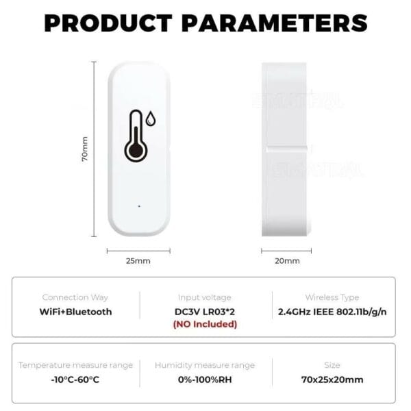 temperaure & humidity sensor (th cw01)