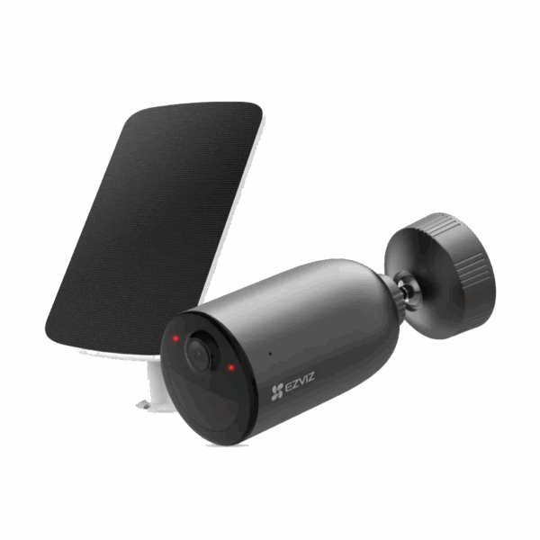 ezviz eb3 2k smart home battery camera and solar panel kit