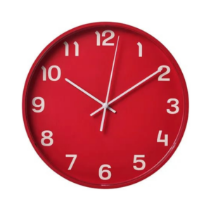 wall clock low voltage red 28 cm (105.408.52) (20490500264)