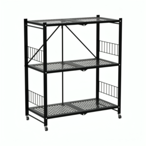 3 tier metal shelves with wheels (20490501277)