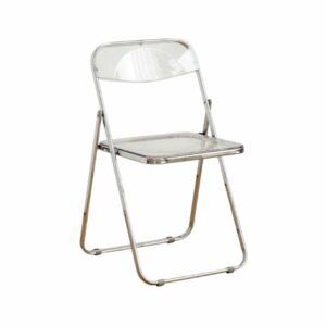 clear transparent folding chair