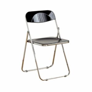 smoked transparent folding chair