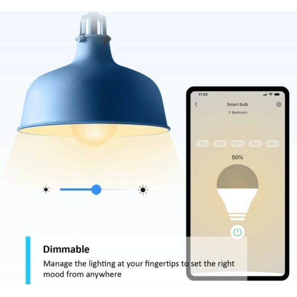 tp link tapo l510e smart bulb, smart wi fi led light, e27