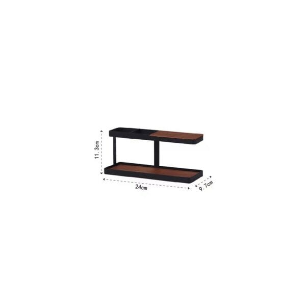 two layer display shelf desktop organiser