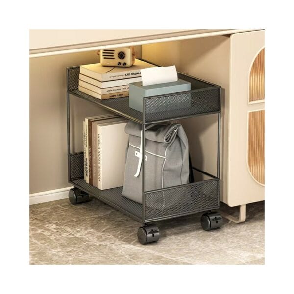 under desk roller storage basket