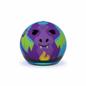 amazon echo dot kids (5th gen) smart speaker with alexa dragon