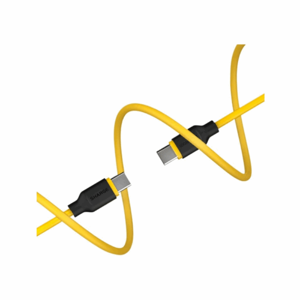 sharge 100w usb c to usb c highly elastic cable 1.5m (sl104)