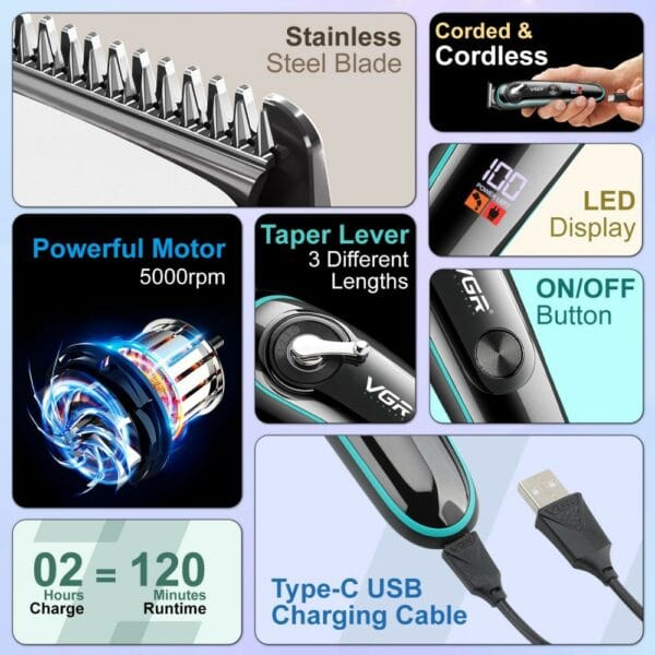vgr v 075 professional hair trimmer