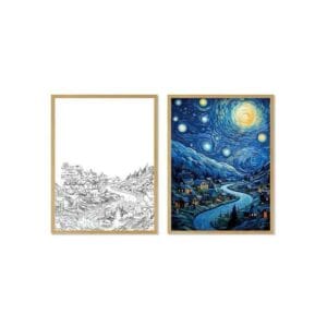 vincent van gogh ambient light photo frame