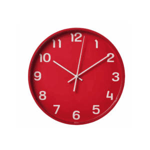 wall clock low voltage red 28 cm (105.408.52) (20490500264)