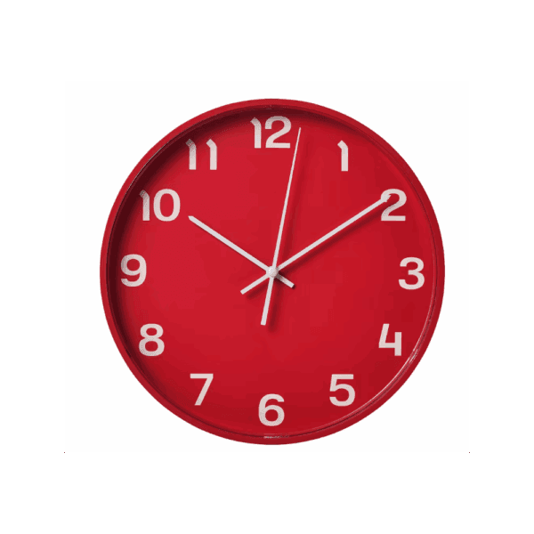 wall clock low voltage red 28 cm (105.408.52) (20490500264)