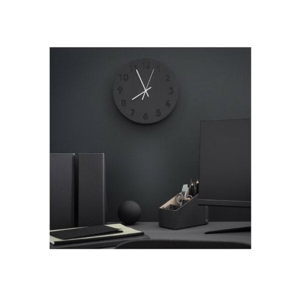 ikea wall clock, low voltage/black, (30 cm) (005.404.85) (20490500011)