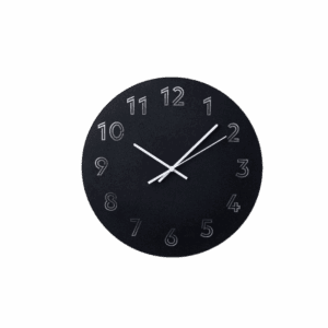 wall clock, low voltage/black, (30 cm) (005.404.85) (20490500011)