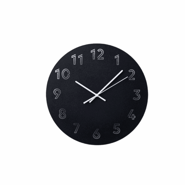 wall clock, low voltage/black, (30 cm) (005.404.85) (20490500011)