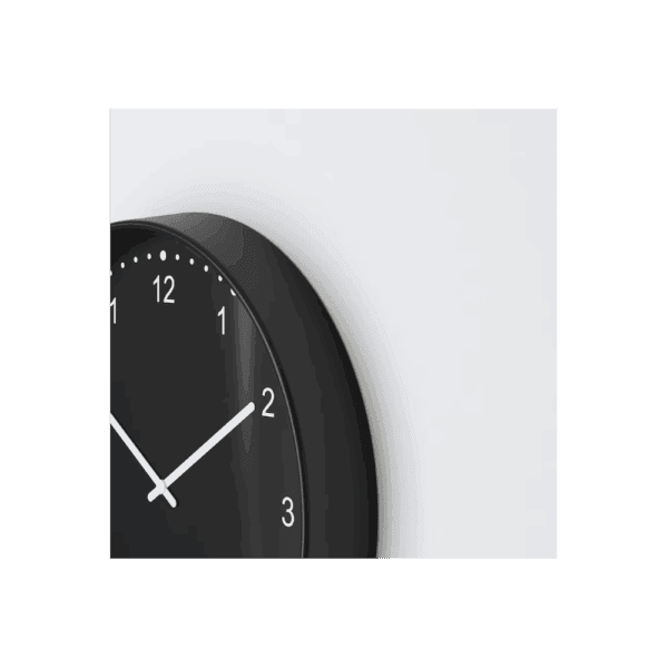 ikea wall clock low voltage/black 38 cm (805.404.48) (20490500265)