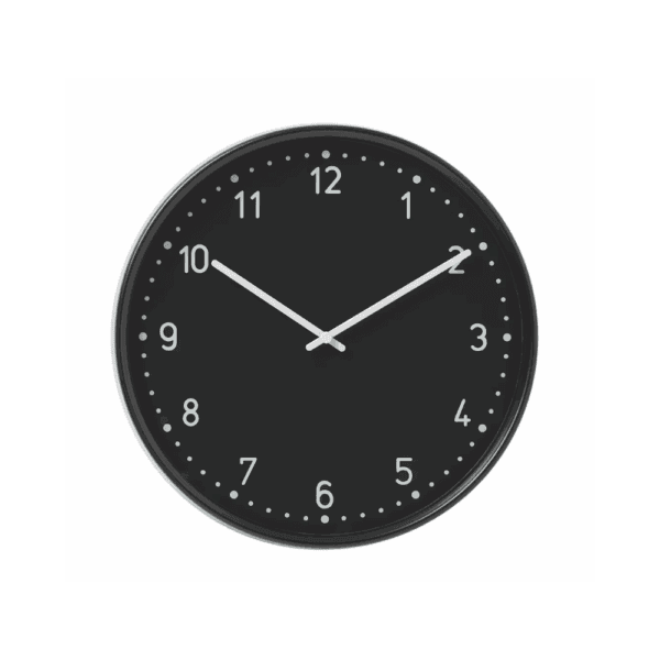 ikea wall clock low voltage/black 38 cm (805.404.48) (20490500265)