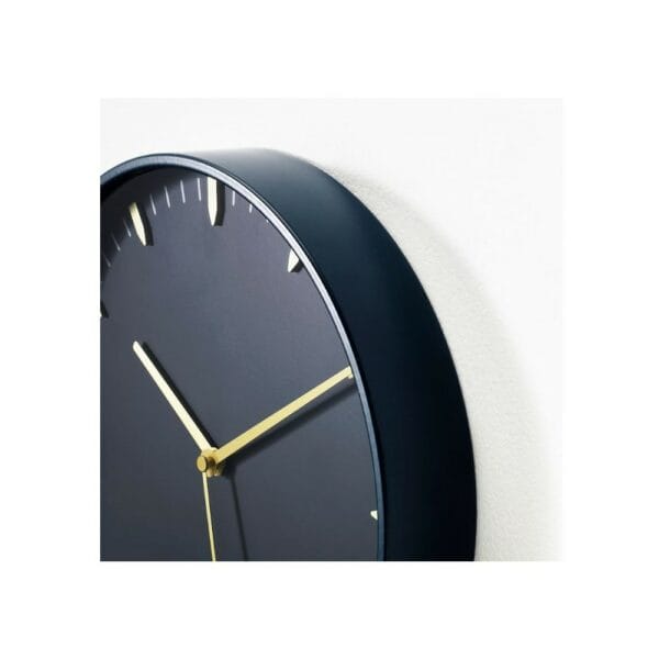 ikea wall clock, low voltage/blue, 26 cm (005.408.57) (20490500010)