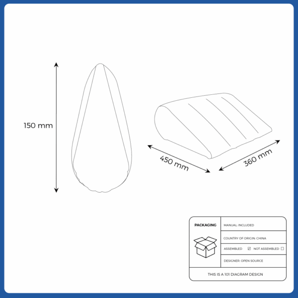 wedge foldable triangle position cushion