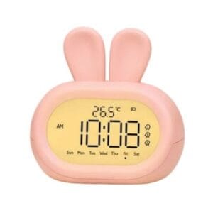 digital bunny desk clock
